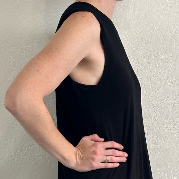 The Row Jersey Knit Maxi Dress Black Sleeveless size XS - Picture 4 of 11